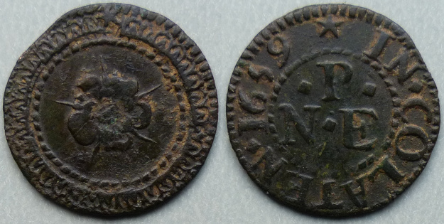 Colyton, N P (E) 1659 farthing